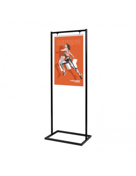 Poster Display czarny ekspozytor do zawieszania plakatów A1
