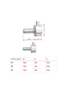 Zestaw zawiesia sufitowego z gwintem bocznym FIX 2