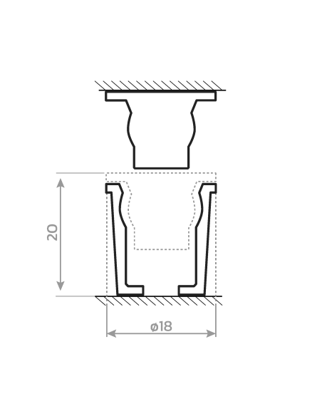 dystanse na klej rys tech średnie