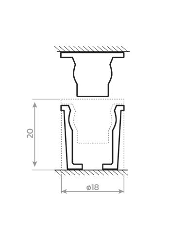 dystanse na klej rys tech średnie