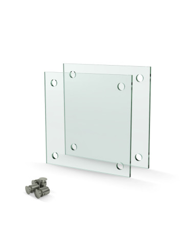 210x148 tabliczka szkło + dystanse