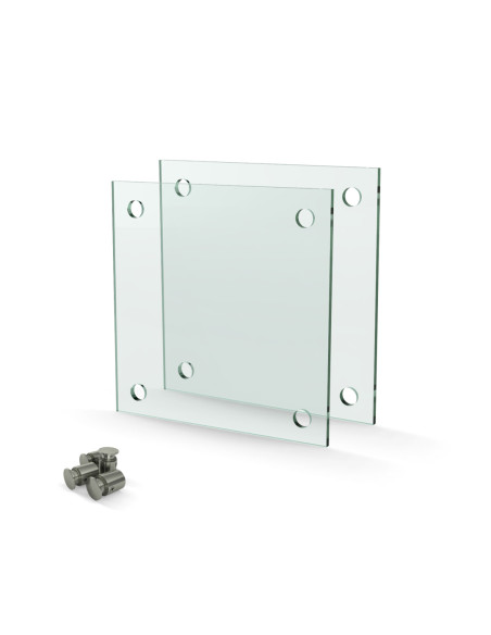 210x148 tabliczka szkło + dystanse