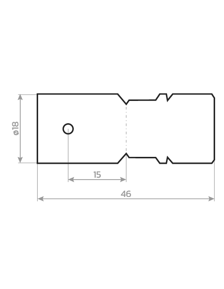 Uchwyt gent rys tech