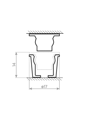 dystanse na klej rys tech małe