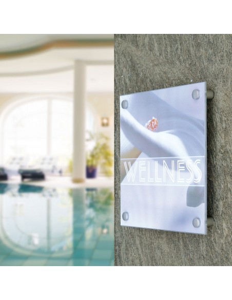 Tabliczka na dystansach Fisso Mix Au