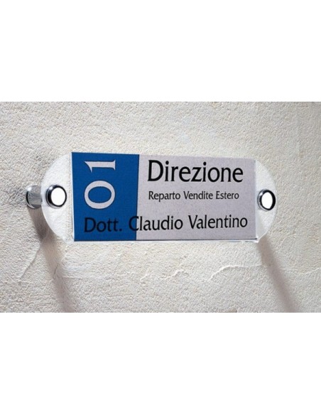 Tabliczka identyfikacyjna na kołkach Fisso Midi