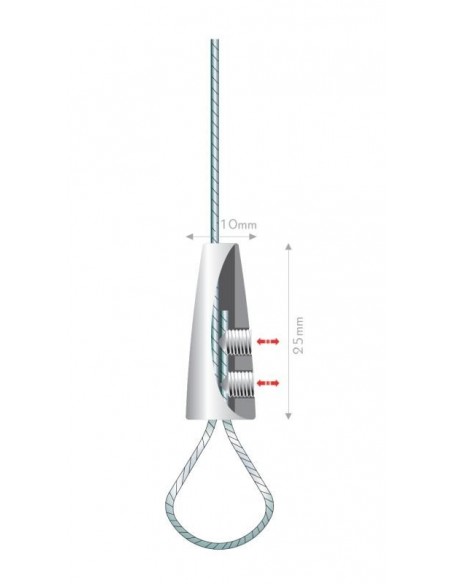 Ozdobny zacisk do linek Fisso Lasso
