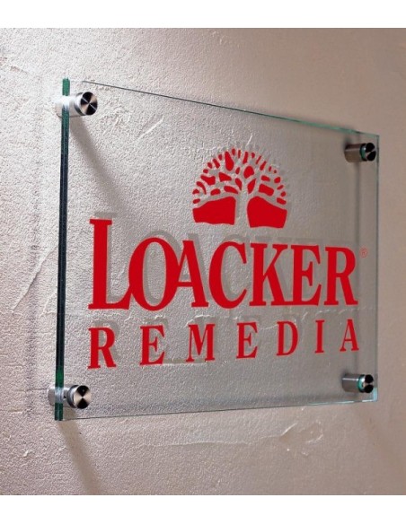 Tabliczka informacyjna szklana