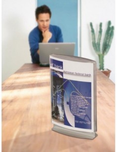 Stojaczek na ulotki dwustronny Pylon 2