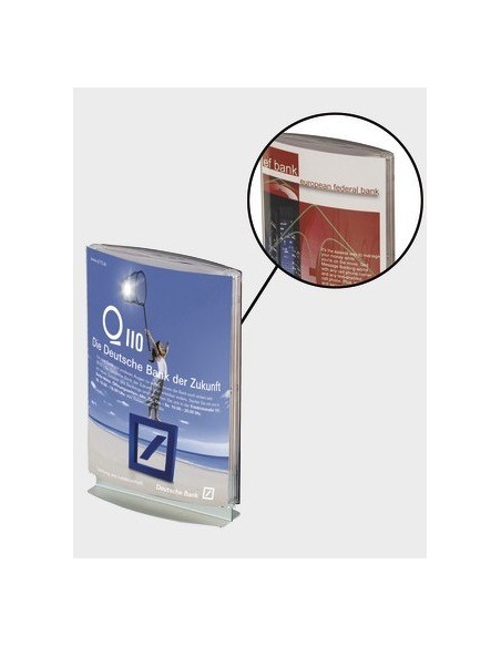 Stojaczek na ulotki dwustronny Pylon