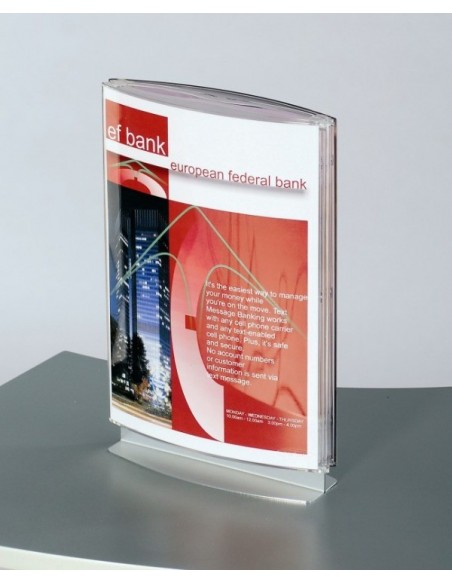 Stojaczek na ulotki dwustronny Pylon