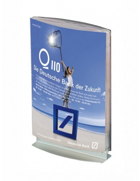 Stojaczek na ulotki dwustronny Pylon