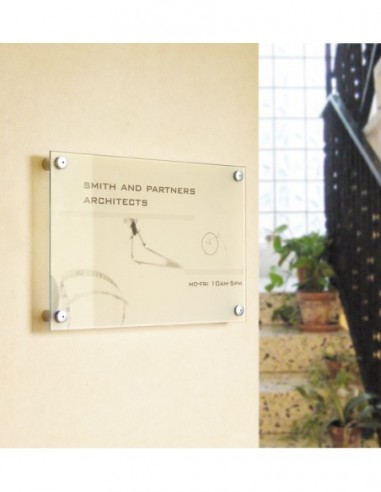 Tabliczka informacyjna na śrubach Fisso Fast