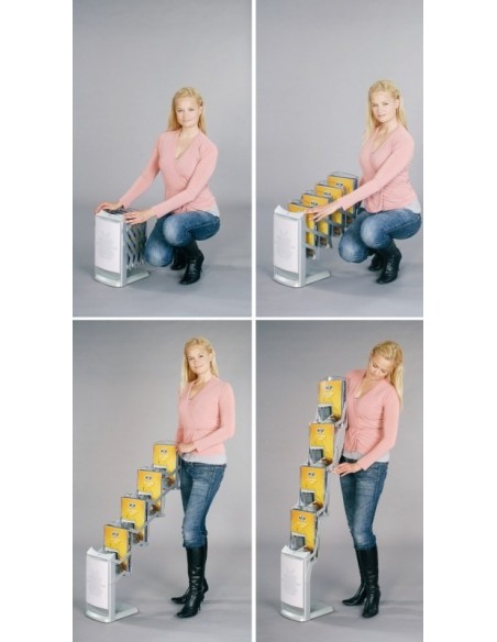 Składany stojak na ulotki Realzip