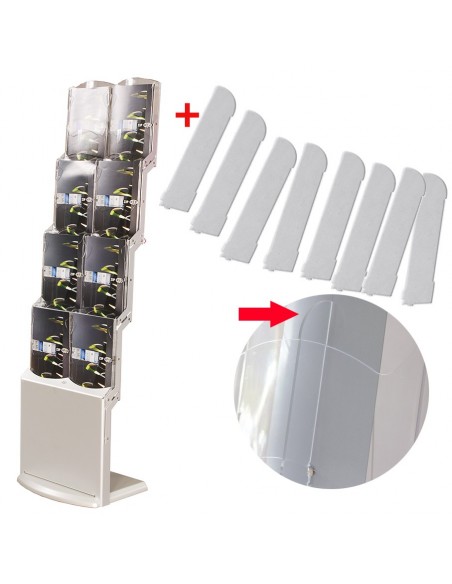 Stojak reklamowy Real big z przegródkami DL