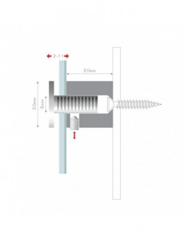 Dystanse Fisso Steel - 13x15 | 13x30...