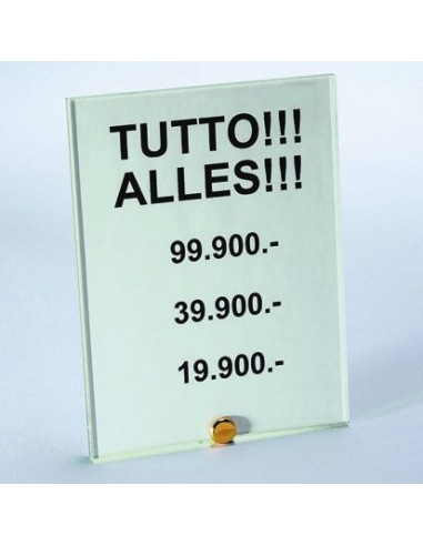 Tabliczka z ceną na Fisso Table Tabliczka z ceną na Fisso Table