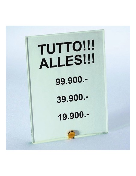 Tabliczka z ceną na Fisso Table Tabliczka z ceną na Fisso Table
