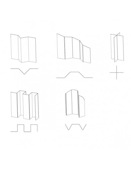 Przykładowe konfiguracje łączenia ścian