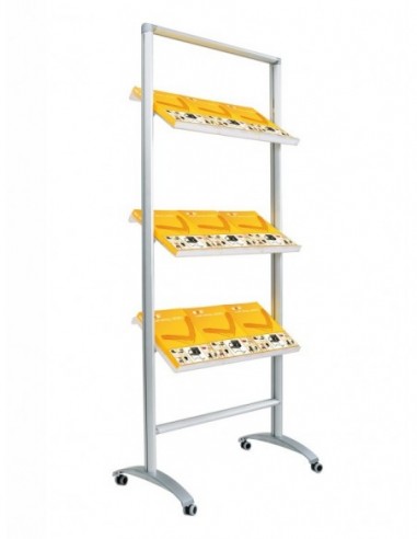 Mobilny ekspozytor z półkami Rack Soistes