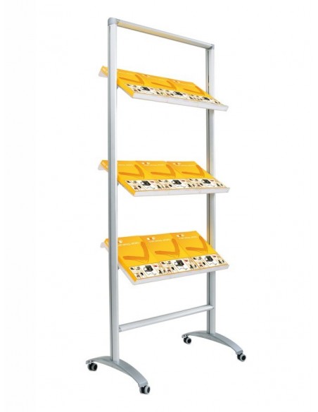 Mobilny ekspozytor z półkami Rack Soistes