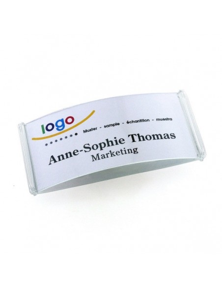 Identyfikator imienny z agrafką Badgepoint