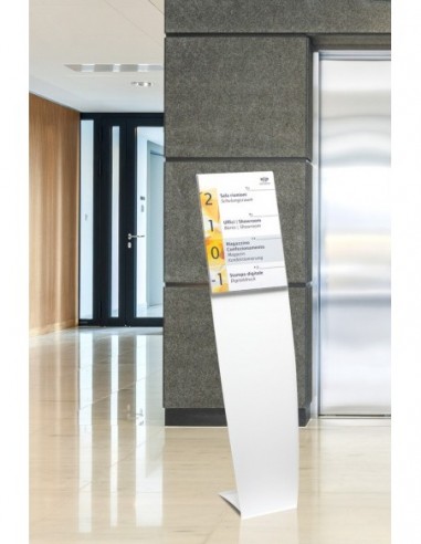 Stojak informacyjny Velo shark z tabliczką A3