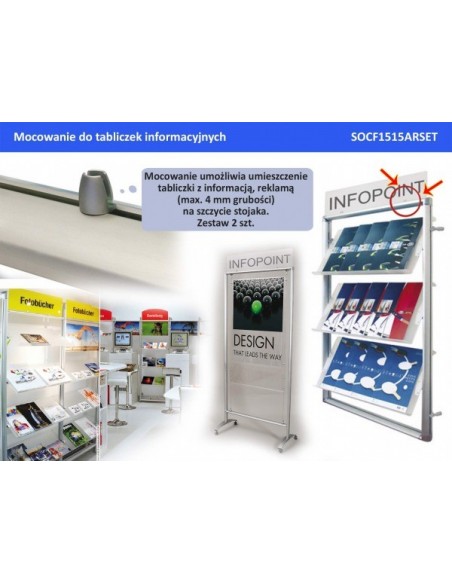 Mocowania pod informacje, reklamę do Soistes