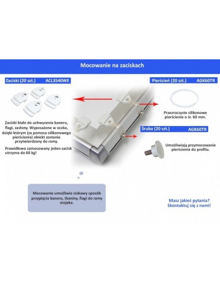Mocowania pod informacje, reklamę do Soistes