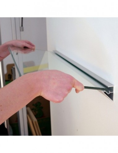 Półka szklana do łazienki