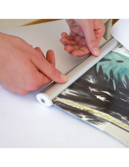 Mocowanie grafiki w listwach plakatowych Bannerblock