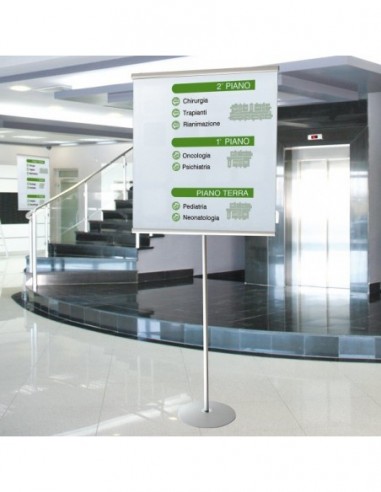 Listwy plakatowe na stojaku