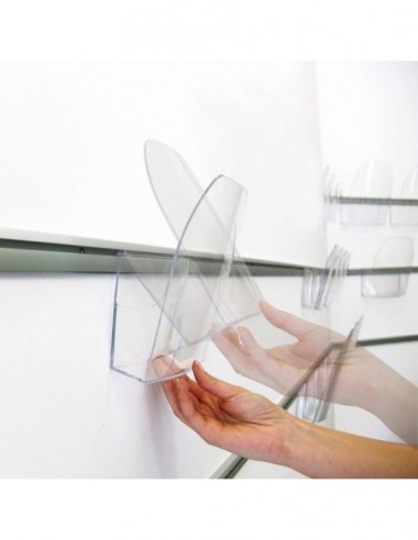 Kieszenie na ulotki zawieszane na szynie Dacapo