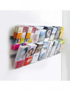 Kieszenie na ulotki zawieszane na szynie Dacapo 2