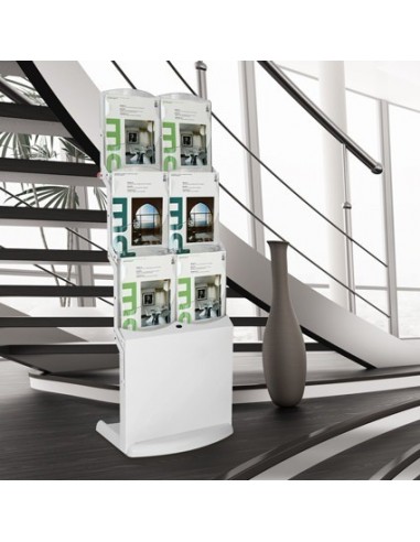 Stojak reklamowy Real Bianco 6 x A4