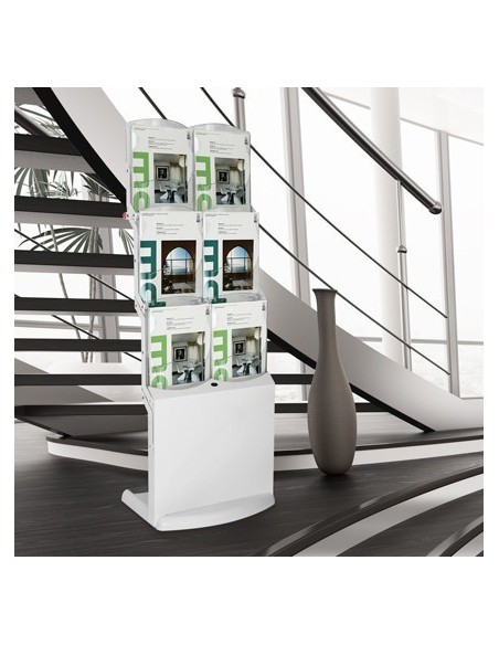 Stojak reklamowy Real Bianco 6 x A4