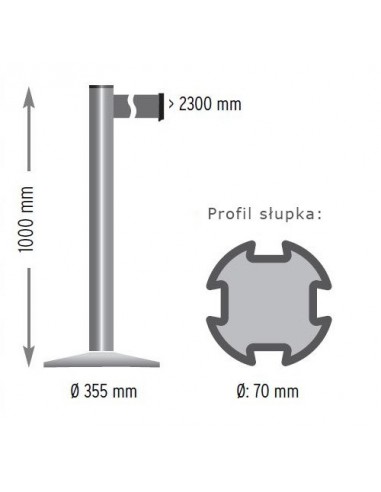 Słupki taśmowe Classic Słupki taśmowe Classic
