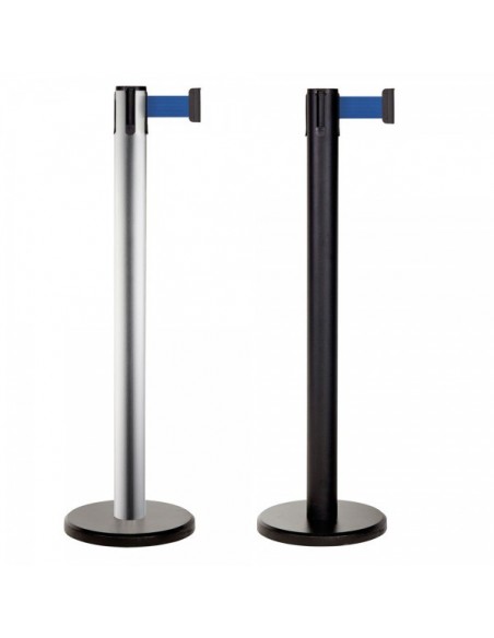 Słupki odgradzające z taśmą Pure