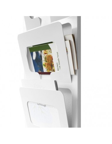 Gazetnik ścienny biały