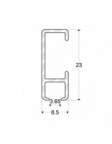 Szyna galeryjna Standard