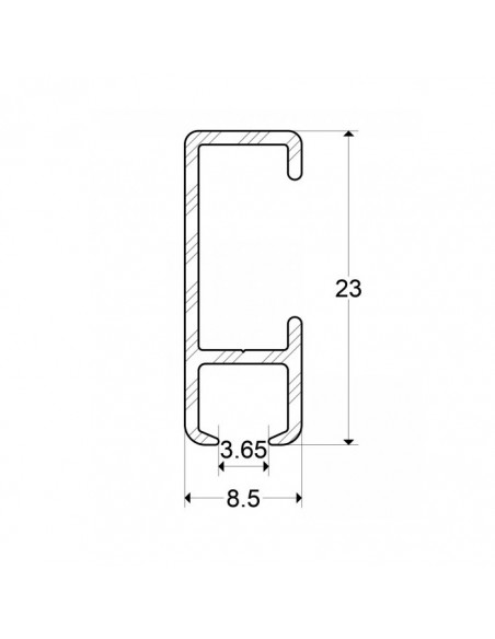 Szyna galeryjna Standard