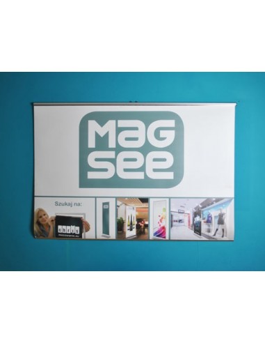 Wieszanie plakatów na listwach magnetycznych