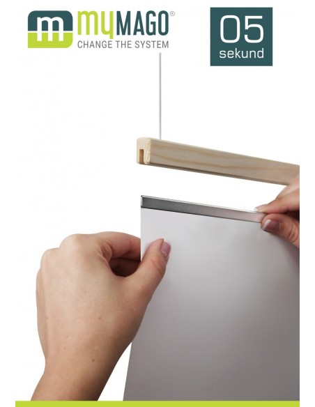 Drewniane listwy plakatowe - system MyMAGO®