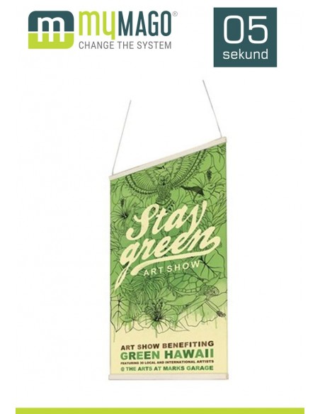 Drewniane listwy plakatowe