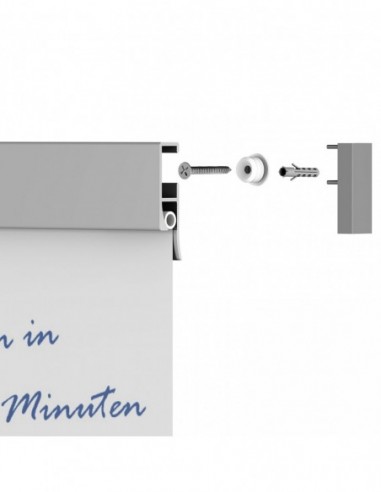 Szyna wersja mocowana do ściany na wkrętach