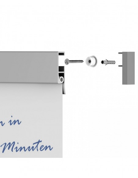 Szyna wersja mocowana do ściany na wkrętach