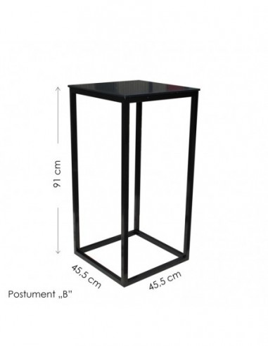 Metalowy postument B