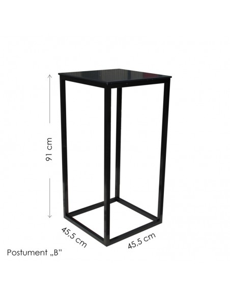 Metalowy postument B