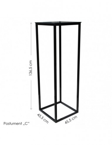 Metalowy postument C