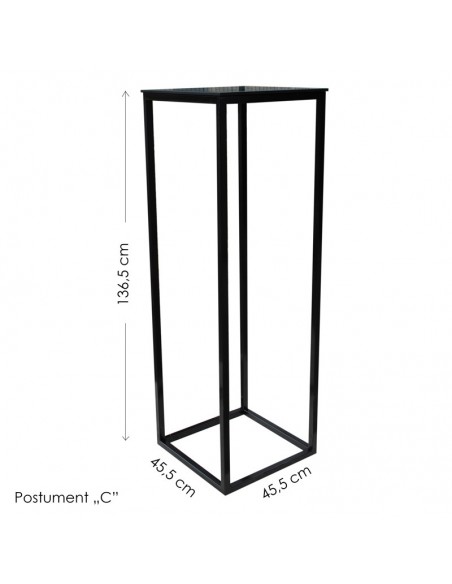 Metalowy postument C